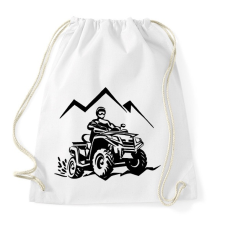 PRINTFASHION atv quad  - Sportzsák, Tornazsák - Fehér tornazsák