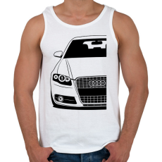 PRINTFASHION AUDI A4 - Férfi atléta - Fehér