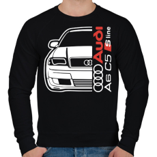PRINTFASHION Audi A6 C5 - Férfi pulóver - Fekete