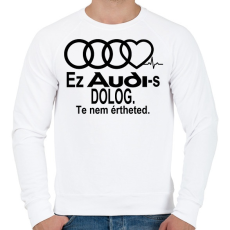 PRINTFASHION Audi Fanoknak speciálba! - Férfi pulóver - Fehér