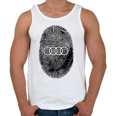 PRINTFASHION AUDI in my DNA - Férfi atléta - Fehér