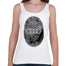 PRINTFASHION AUDI in my DNA - Női atléta - Fehér női trikó
