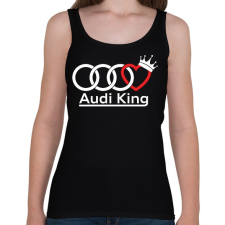 PRINTFASHION Audi Király - Női atléta - Fekete női trikó