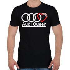 PRINTFASHION Audi Királynő - Férfi póló - Fekete férfi póló