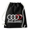 PRINTFASHION Audi Királynő - Sportzsák, Tornazsák - Fekete