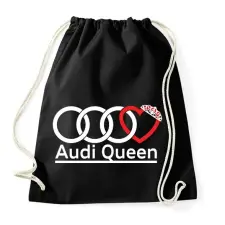 PRINTFASHION Audi Királynő - Sportzsák, Tornazsák - Fekete tornazsák