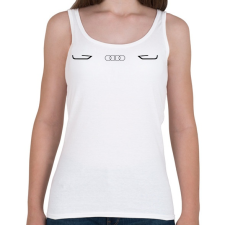 PRINTFASHION Audi logó (fekete) - Női atléta - Fehér női trikó