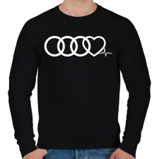 PRINTFASHION AUDI Love - Férfi pulóver - Fekete férfi pulóver, kardigán