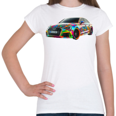 PRINTFASHION Audi - Női póló - Fehér