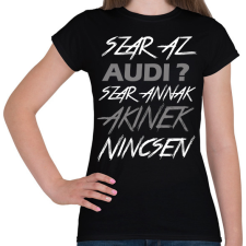 PRINTFASHION Audi  - Női póló - Fekete női póló