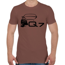 PRINTFASHION AUDI Q7 - Férfi póló - Mogyoróbarna