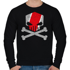 PRINTFASHION AUDI quattro RS koponya - Férfi pulóver - Fekete