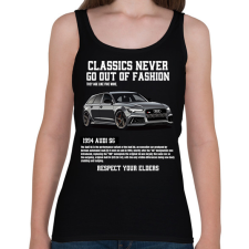 PRINTFASHION Audi rs6 - Női atléta - Fekete női trikó