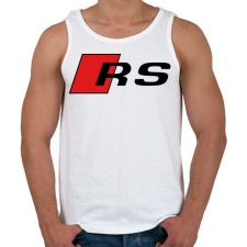 PRINTFASHION Audi RS - Férfi atléta - Fehér atléta, trikó