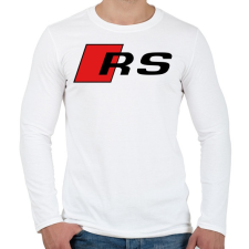PRINTFASHION Audi RS - Férfi hosszú ujjú póló - Fehér férfi póló
