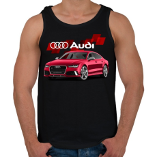 PRINTFASHION Audi Sport - Férfi atléta - Fekete