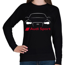 PRINTFASHION Audi Sport - Női pulóver - Fekete női pulóver, kardigán