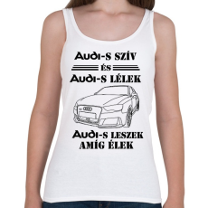 PRINTFASHION Audi szív - Női atléta - Fehér