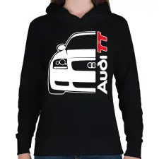 PRINTFASHION Audi TT - Női kapucnis pulóver - Fekete női pulóver, kardigán