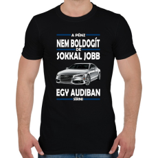 PRINTFASHION Audiban sírni jobb mint csak úgy! - Férfi póló - Fekete