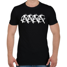 PRINTFASHION Audis anarchista - Férfi póló - Fekete férfi póló