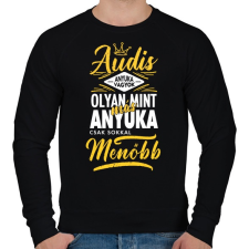 PRINTFASHION Audis Anyuka - Férfi pulóver - Fekete férfi pulóver, kardigán