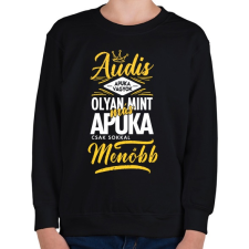 PRINTFASHION Audis apuka - Gyerek pulóver - Fekete gyerek pulóver, kardigán