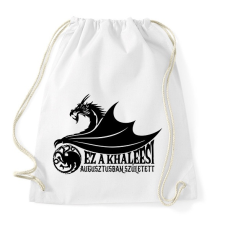 PRINTFASHION Augusztus - Sportzsák, Tornazsák - Fehér tornazsák