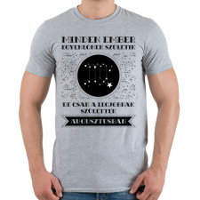 PRINTFASHION Augusztus: Szűz - Férfi póló - Sport szürke férfi póló