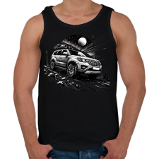 PRINTFASHION Autó - Férfi atléta - Fekete atléta, trikó