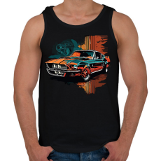 PRINTFASHION Autó  - Férfi atléta - Fekete