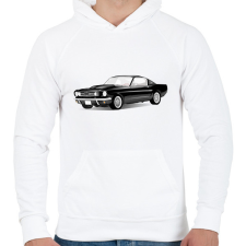 PRINTFASHION Autó  - Férfi kapucnis pulóver - Fehér férfi pulóver, kardigán