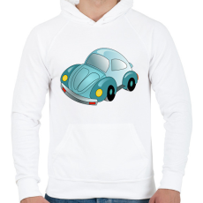 PRINTFASHION Autó - Férfi kapucnis pulóver - Fehér