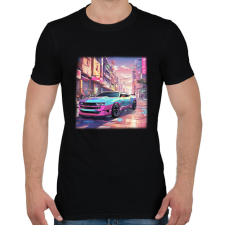 PRINTFASHION autó - Férfi póló - Fekete férfi póló