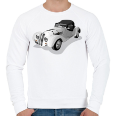 PRINTFASHION Autó - Férfi pulóver - Fehér