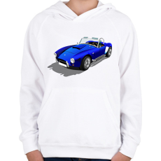 PRINTFASHION Autó - Gyerek kapucnis pulóver - Fehér