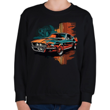 PRINTFASHION Autó  - Gyerek pulóver - Fekete gyerek pulóver, kardigán