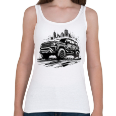 PRINTFASHION Autó - Női atléta - Fehér