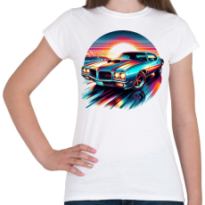 PRINTFASHION Autó - Női póló - Fehér