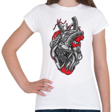 PRINTFASHION Autó szív - Női póló - Fehér