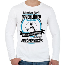 PRINTFASHION Autófényező születésnap - Férfi hosszú ujjú póló - Fehér férfi póló