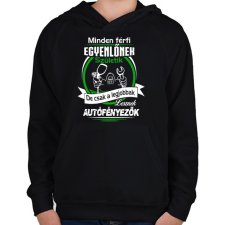 PRINTFASHION Autófényezők születésnapja - Gyerek kapucnis pulóver - Fekete gyerek pulóver, kardigán