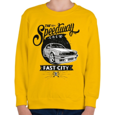 PRINTFASHION Autópálya - Gyerek pulóver - Sárga