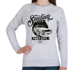 PRINTFASHION Autópálya - Női pulóver - Sport szürke