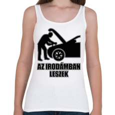 PRINTFASHION Autószerelő iroda - Női atléta - Fehér