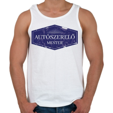 PRINTFASHION Autószerelő mester - Férfi atléta - Fehér atléta, trikó