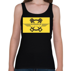 PRINTFASHION Autószerelők királya - Női atléta - Fekete