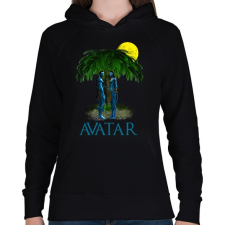 PRINTFASHION avatar - Női kapucnis pulóver - Fekete női pulóver, kardigán
