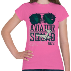 PRINTFASHION Aviator Squad 1973 - Női póló - Rózsaszín