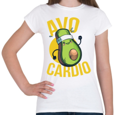PRINTFASHION Avocardio - Női póló - Fehér